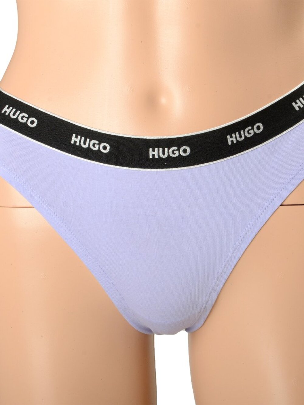 Hugo Boss Women's "Thong Stripe" Logo Print Thong Panties US S IT 40